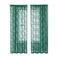 thumbnail image 2 of Outdoor Blackout Lace Curtain Voile Mesh Privacy Bug Screen Lightweight with Rod Pocket for Patio Porch Balcony Pergola Terrace, 2 of 6