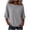 *Gray, variant on VBVC Women's Crew Neck 3/4 Sleeve Top , Ladies' Drop Shoulder Loose Fit Tunic , Casual Stretchy Tee Shirts For Women, S-2XL