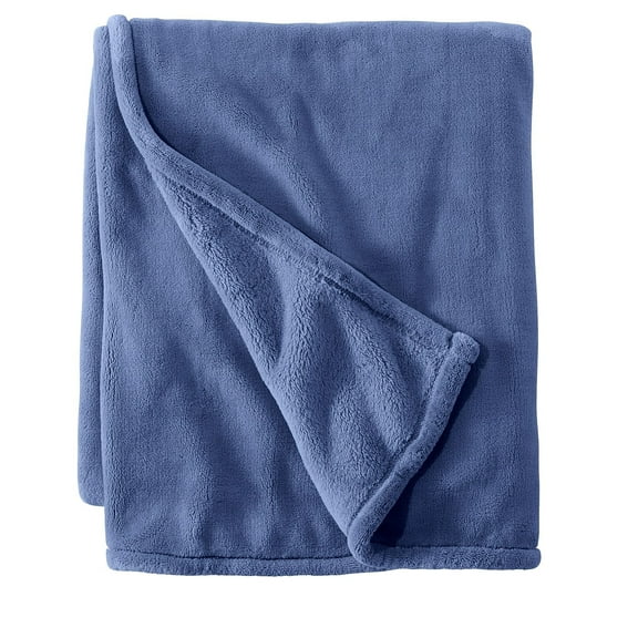 L.L.Bean Wicked Plush Throw Deep Blue Large (0SAG202000)