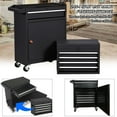 thumbnail image 3 of BCBYou 5-Drawer Rolling Tool Chest Tool Box, Lockable Drawer Organizer(Black), 3 of 6
