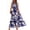 *Navy, variant on U Women's Summer Print Sleeveless V Neck Dress,Beach Sundress,Tiered Ruffle Flows Midi Dresses Multicolor,Womens Plus XXL
