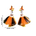 thumbnail image 3 of Sruoe Halloween Porch Goose Outfits, 23" Witch Hat Bow Skirt Outfit Porch Goose Clothes for Lawn Yard and Patio Decoration, Lawn Goose Clothing for Cement Lawn Goose Outfit, Garden Goose Costume, 3 of 6