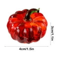 thumbnail image 3 of Eliaeconx Crystal Pumpkin Decor, Artificial Glass Fruit Figurine, Home and Office Decorative Item, Holiday Gift, Table Centerpiece, Red, 3 of 6