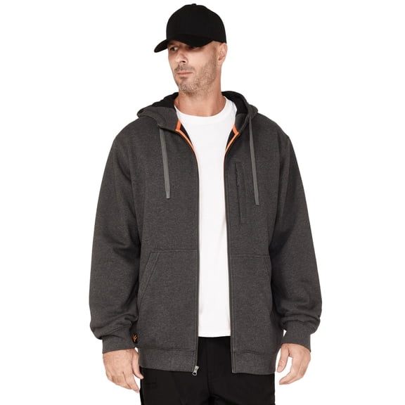 Hawx Men's Logo Thermal Hooded Zip Jacket - HXFA22K61-CHR X- US