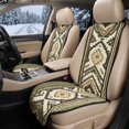 thumbnail image 2 of Eheartsgir Non Slip Car Seat Covers for Universal Fit, Polyester Protect Seats from Dirt Car Front Seat Covers, Geometric Wood Plank Print, 2 of 7