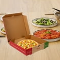 thumbnail image 2 of 10pcs Paper Pizza Box Empty Thicken Paper Pizza Case 8in Takeout Pizza Carrying Box, 2 of 4