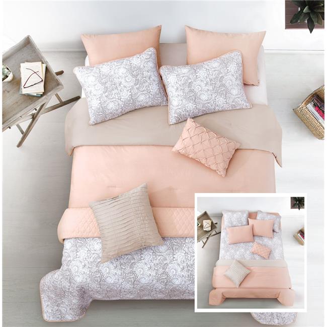 Riverbrook Home 80342 Katie Blush Layered Comforter & Coverlet Set