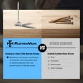 thumbnail image 5 of # 10 x 3 Marine Grade Type 316 Stainless Steel Wood Screws - 100 Pack with T25 Bit – Torx Flat Head Type 17 Point Ideal for Decks, Fences, and Coastal Construction, 5 of 8