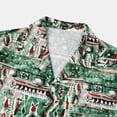 thumbnail image 3 of Camisas Para Hombre Manga Larga Moda de verano para hombre Casual Impresión hawaiana Seaside Beach Solapa Botón Camiseta Camisa de manga corta Moda Casual (Green, M), 3 of 7