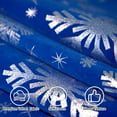 thumbnail image 6 of Winter Blue Silver Velvet Table Runner Snowflake Xmas Luxurious Seasonal Christmas Snow Table Decoration Coffee Table Decor for Home Kitchen Dining Party Holiday Indoor Outdoor 13x36 Inch, 6 of 6