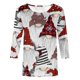 thumbnail image 5 of Pntutb - Camiseta holgada con estampado de moda para mujer, blusa de manga 3/4, cuello redondo, tops casuales Pntutb Pntutb-1344, 5 of 5