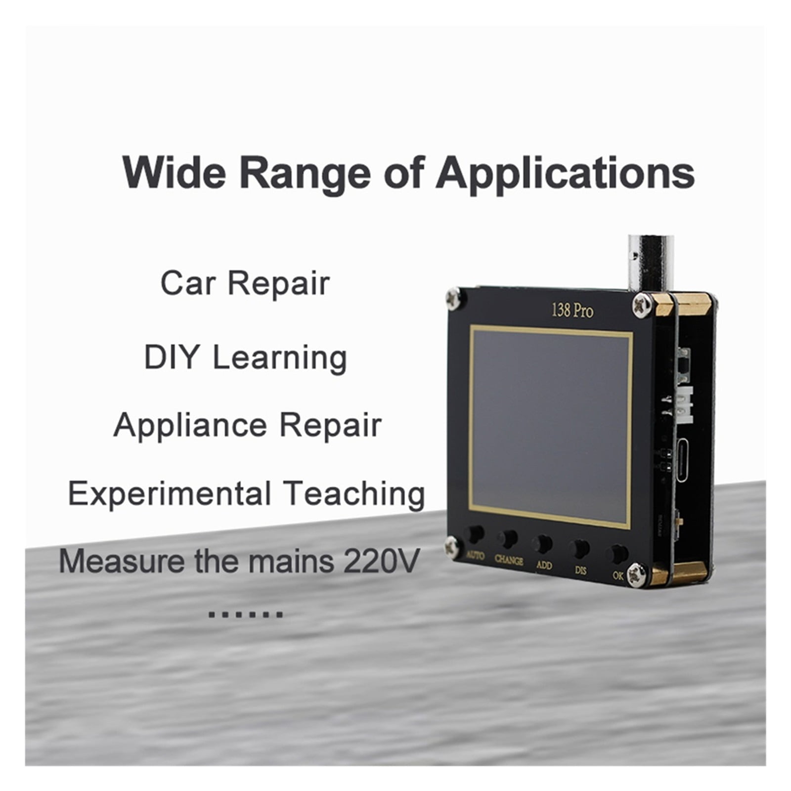 Handheld Automatic 3 Trigger Modes Digital Oscilloscope 200Khz Oscilloscopes Voltage Measuring Device ,Professional Designed