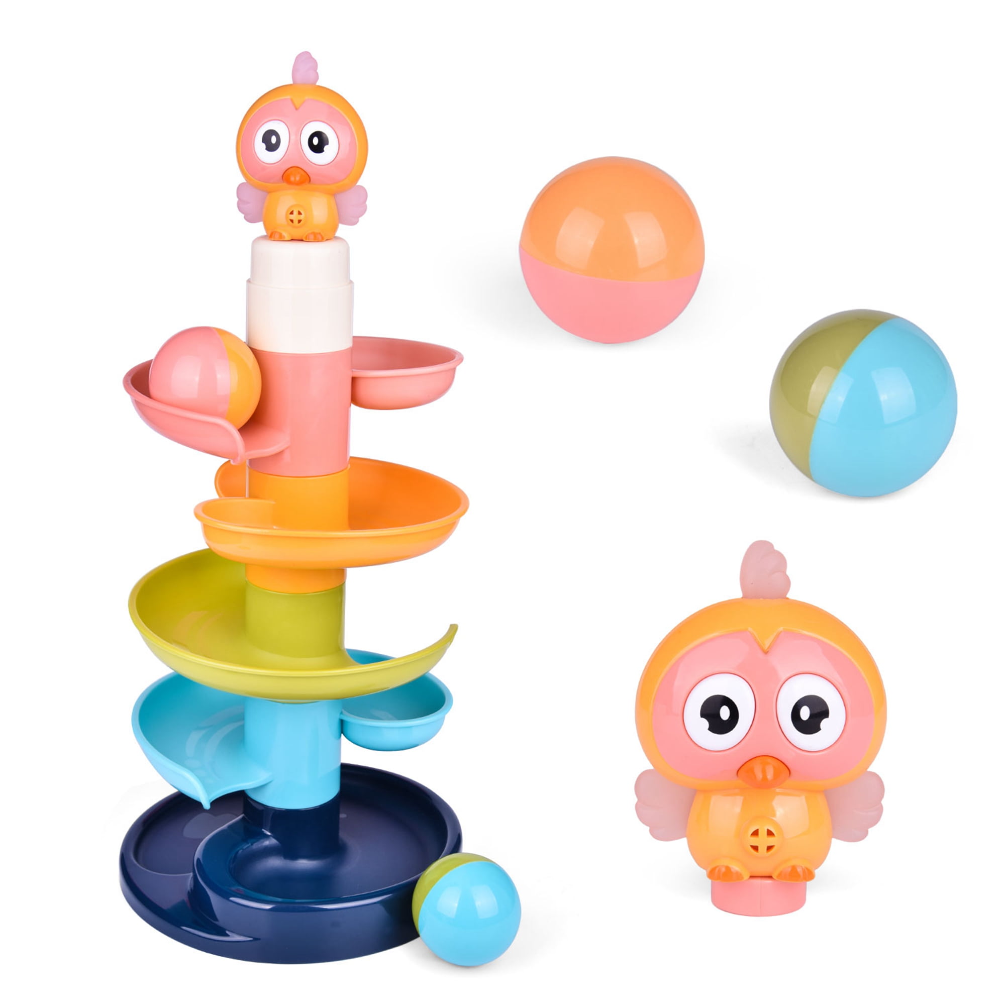 Ball Drop Toys for Baby and Toddler, Drop and Go Ramp Toys, Baby