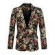 thumbnail image 1 of Chaqueta De Traje De Hombre Slim Fit Con Estampado Floral De Un Botón Chaqueta De Baile Chaqueta Deportiva dorado 34, 1 of 7