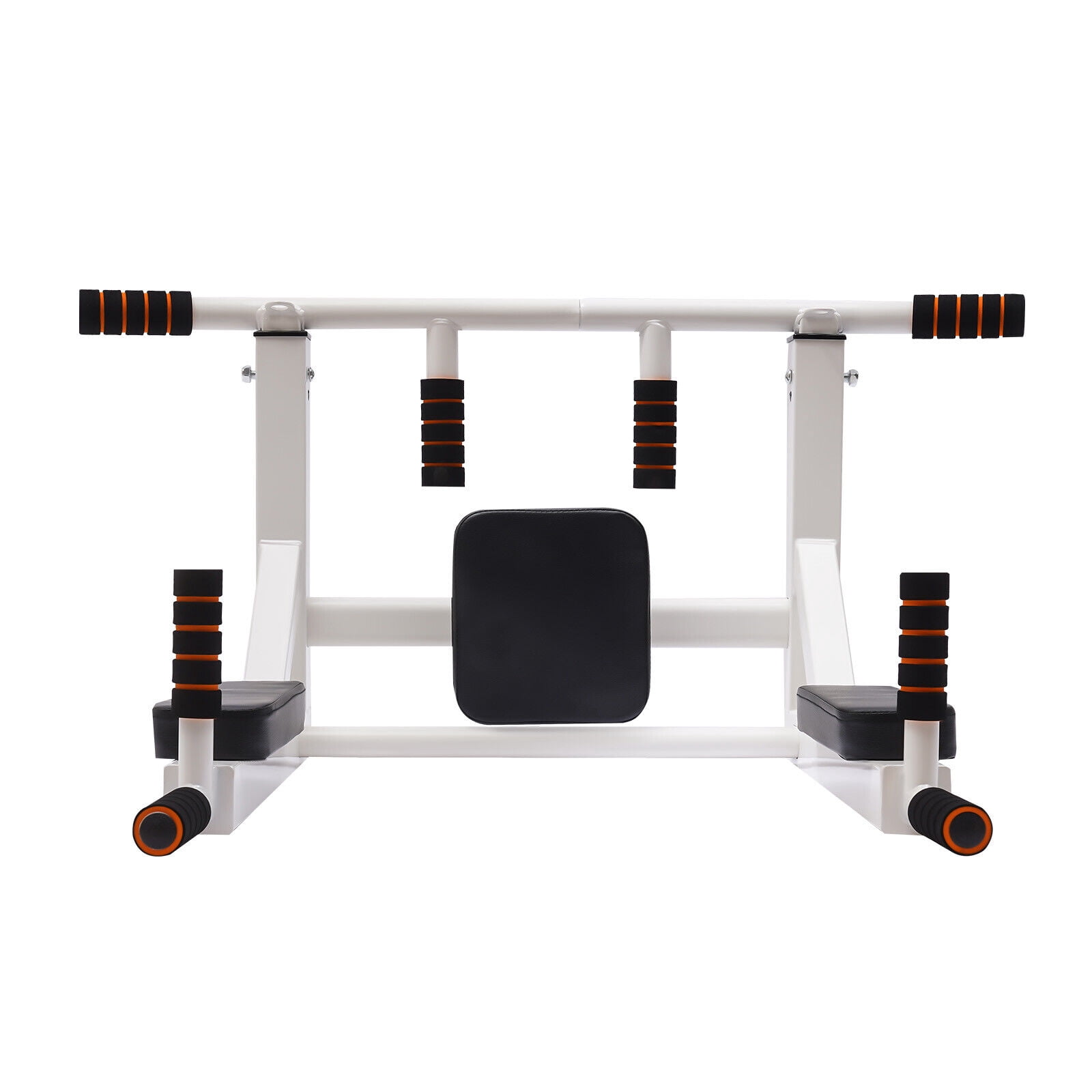 Chin up Bar Power Pull up Wall Mounted Home Gym Fitness Dip Station Equipment White