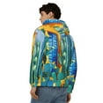 thumbnail image 4 of Naloa Bright Paper Cactus Scene Men’s Hoodies, Zip up Hoodie, Sweatshirts,Hoodies for Men Sizes S-3XL-Large, 4 of 5