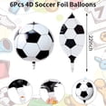 thumbnail image 3 of Yanonmyfd 22 Inch 4D Soccer Foil Balloons, 6Pcs Soccer Party Decorations Football Shape Mylar Foil Balloons Sport Decor for Boys Kids Soccer Ball Fans Theme Birthday Party Decorations Supplies, 3 of 38