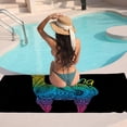 thumbnail image 7 of GZHJMY Beach Towel for Women Girls, Colorful Alpaca Bath Towel, Oversized Lightweight Sport Towel, 31x63 Inch, 7 of 7