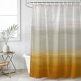 thumbnail image 6 of Burnt Orange Beige Ombre Shower Curtain Set - Small 36" x 72" Washable Bathtub Curtain with 12 Hooks, Modern Abstract Art Texture Waterproof Fabric Stall Shower Curtains for Bathroom/Bathtub Décor, 6 of 6