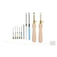 thumbnail image 1 of Needle Punch Embroidery Needles Diy Sewing Tool Stitching Handle Cross Set Adjustable Kit Tools Stitch Wooden Threader, 1 of 6
