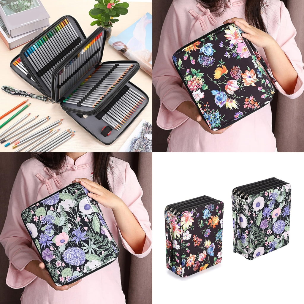 High Capacity Colored Pencil Case Holds 168 Slot Colored Pencil Gel Pen Large Capacity Pen Organizers for Student Artist