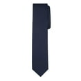 thumbnail image 4 of Jacob Alexander Men's Solid Color 2 inch Width Skinny Neck Tie - Navy Blue, 4 of 8