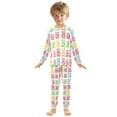 thumbnail image 6 of FORMRS Long Sleeve Top and Pants Pajama Set for Niños 2-Piece Sleepwear, Sizes 18M-8Y, Gummy Bear Pattern, 6 of 6