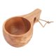 thumbnail image 2 of 220ml Wooden Camping Cup Heat Insulation Finely Polished Coffee Mug with Handle for Outdoor Hiking Single Hole Tortoise Shell, 2 of 5