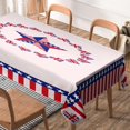 thumbnail image 2 of Thanksgiving Rectangular Tablecloth American Flag Stars Table Cloth Washable Table Cover for Holiday Dinner Picnic Indoor Outdoor Party Dining Room Table Decor (60x84inch), 2 of 6