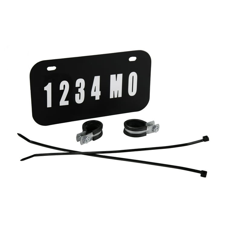 ATV/UTV License Plate Kit – Aluminum Plate With Letters, Numbers, Hardware For Side-by-Side Custom Plates