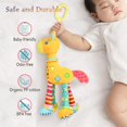 thumbnail image 5 of Kakibliliangnv Juguete para Asiento de Coche de bebé, Juguetes para Cochecito de bebé, Sonajero Colgante Suave, Juguete para bebé, Peluche para la dentición, Campana de Viento de Felpa Animal con, 5 of 5