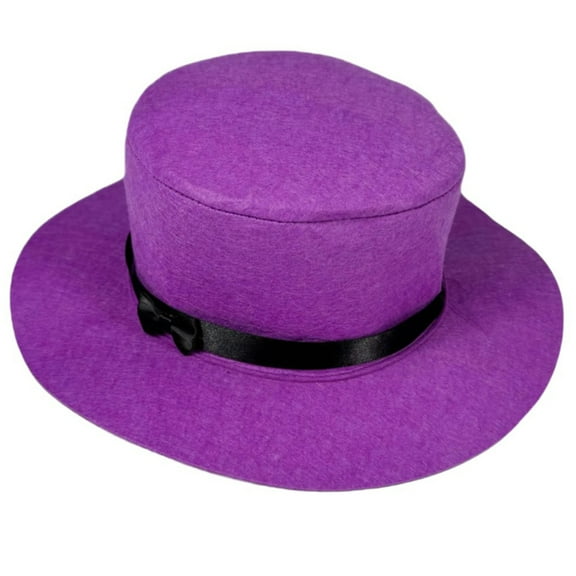 MOMOJIA Elegant Purple Top Hat With Bowknot for Women Fashion Accessory