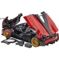 thumbnail image 4 of Pagani Huayra Roadster Rosso Monza Red and Carbon with Luggage Set 1/18 Model Car by Autoart, 4 of 6