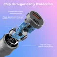 thumbnail image 3 of Cargador Para Auto Carro 38w Carga Rápida Con Cable Tipo C Pd 20w Y Qc 3.0 Usb 18w U-volt, 3 of 8