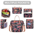 thumbnail image 2 of Blossom Print Insulated Tote - Leakproof Cooler Bag for Picnics or Work, Waterproof Design, 2 of 6