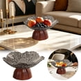 thumbnail image 2 of Pedestal Fruit Bowl Fruit Plate Multipurpose Food Snack Storage Tray, Snack Holder for Kitchen Countertop, for Living Room Dining Table Centerpiece Use, 2 of 6