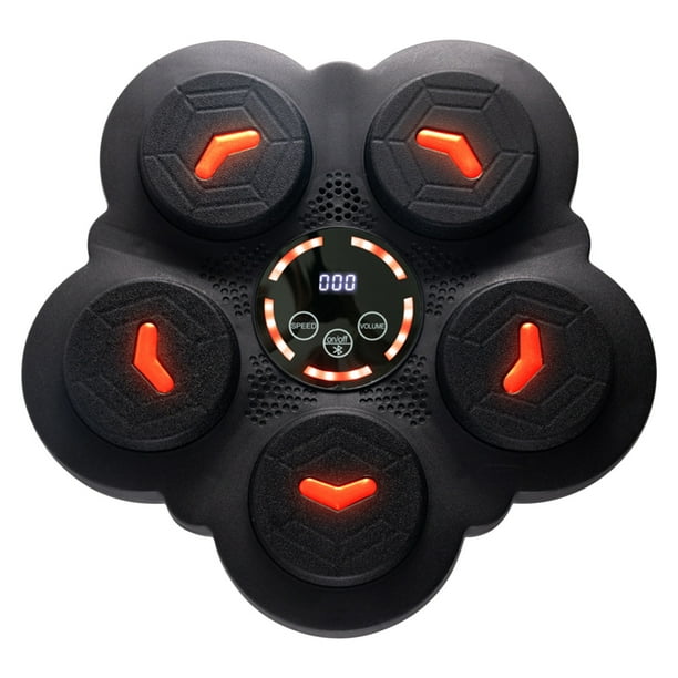 Máquina de boxeo musical de 5 botones para colgar en la pared, con Bluetooth, ideal para el hogar, con objetivo de boxeo para pared y guantes, ideal para amantes del fitness, adultos y principiantes,