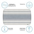 thumbnail image 2 of GelPro Contemporary/Traditional Stripes Blue/White Kitchen Mat, 20 in x 36 in, 2 of 7