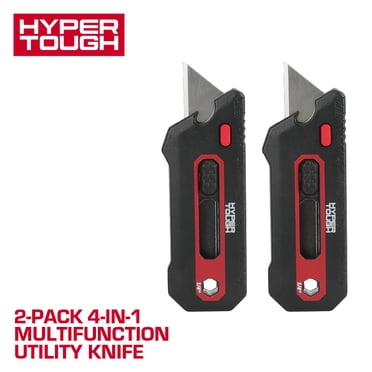Hyper Tough 2-Pack 4-in-1 Multifunction Utility Knife