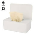 thumbnail image 4 of POINTERTECK Tissue Storage Box Dustproof Wet Wipes Napkin Dispenser Holder Storage Organizer with Lid Baby Nappy Tissue Box Holder for Home Office, 4 of 8