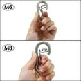 thumbnail image 6 of 4Pcs M6 Spring Snap Hooks Heavy Duty Stainless Steel 304 Swing Set & 6Pcs Stainless Steel Spring Snap Hook Carabiner, 6 of 10