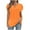 Orange, variant on ZQUUVOU Women's T-Shirt Crewneck Cap Sleeve Loose T Blouses Shirts Orange (L)