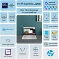 thumbnail image 5 of HP 14 AI Copilot Laptop, 4-Core Intel CPU, 8GB RAM, 128GB Storage, 1-Yr Office 365, Win 11S, Rose, 5 of 7