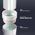 thumbnail image 4 of 4 in. White PVC DWV Male Adapter, MPT x Hub Fitting for Drain, Waste & Vent Systems (25-Pack), 4 of 8