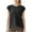 Black, variant on ZyeKqe Womens Workout Tops Cap Sleeve T Shirts Round Neck Running Shirts Casual Loose Gym Yoga TopS-XL