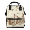 thumbnail image 1 of Disketp New York Mochila de Pañales de Gran Capacidad con Múltiples Bolsillos, Mochila de Viaje Multifuncional para Bebé, Unisex, Moderna y Resistente, 1 of 6