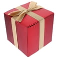 thumbnail image 1 of Christmas Decoration Cube Shape Xmas Present Container Holiday Gift Box Ornament, 1 of 9