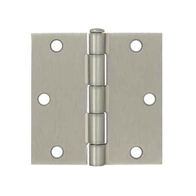 Deltana S35U26D-R 3.5 x 3.5 in. Square Hinge Steel - Brushed Chrome