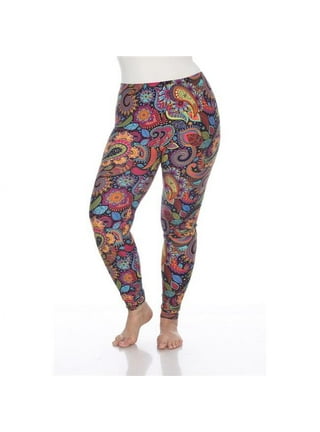 Black Glitz and Glam Paisley Leggings with Clear Stones and Metal, One Size  – Crazy4Bling