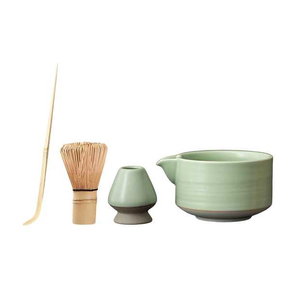 Juego de Matcha, batidor de bambú para matcha, juego completo de herramientas para hacer té, juego de utensilios para matcha Verde